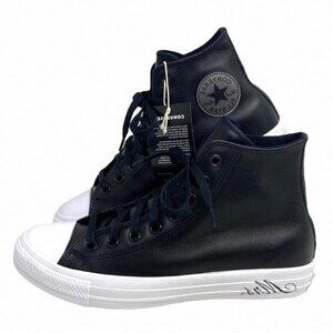 Converse Ctas High Leather Black Wedding Women's Sneakers A02247C-BLKWTBK Custom